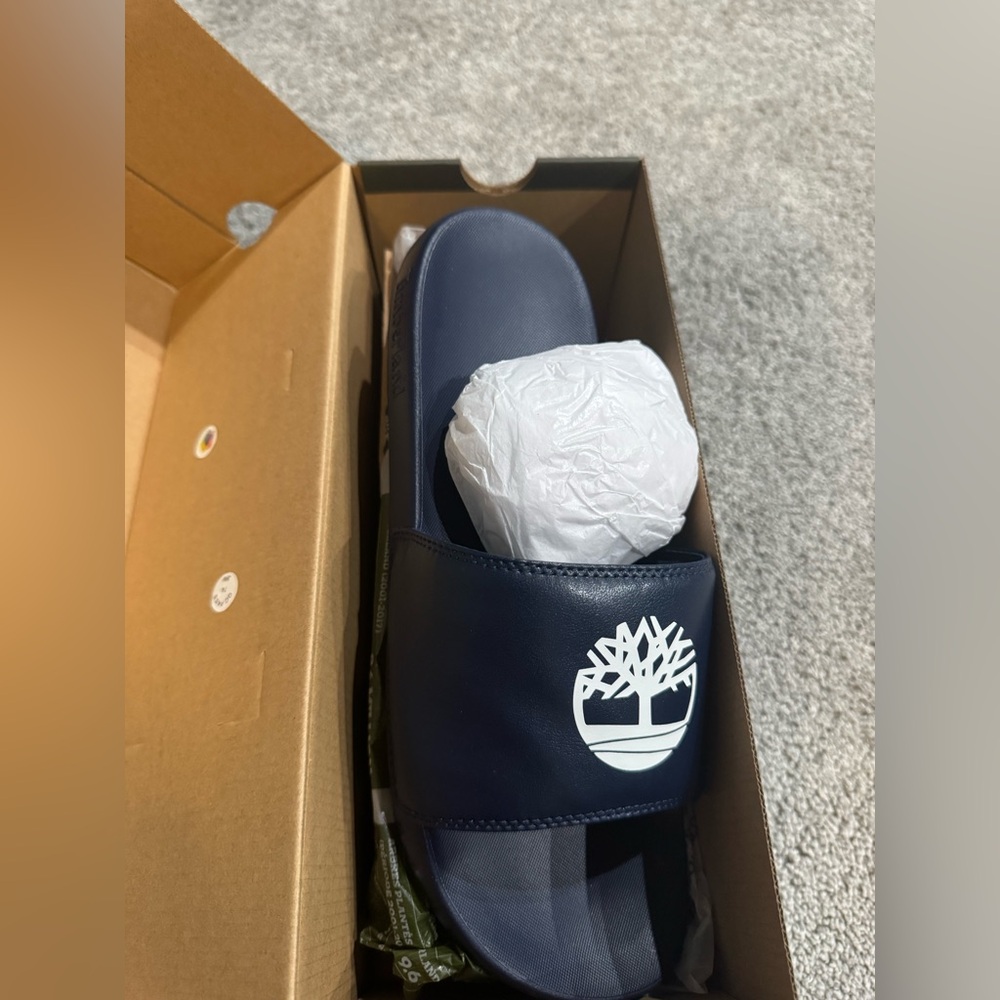 Timberland Playa Unisex Slide with White Tree Logo M11/W/13